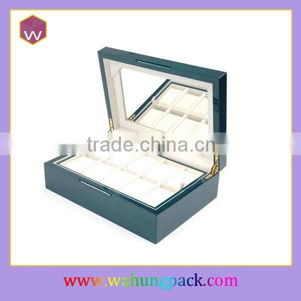 Long Wood Watch Box 10 & Rotating Watch Box Cushion Making Wood