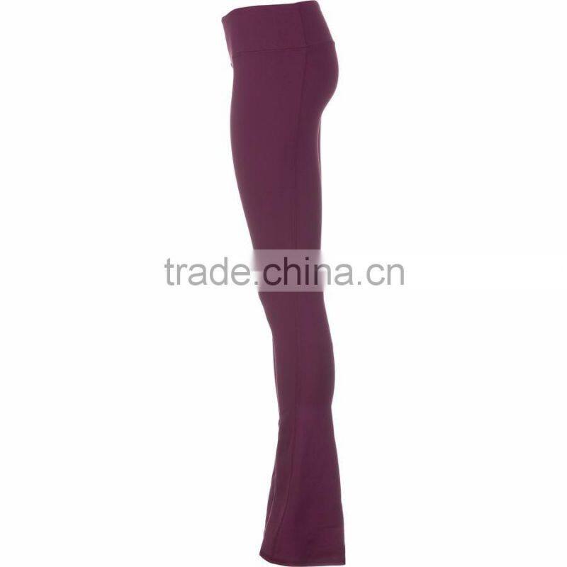 Woman Sports Pants Made Of Stretch Nylon Spandex Fabric Yoga Leggings For Fitness