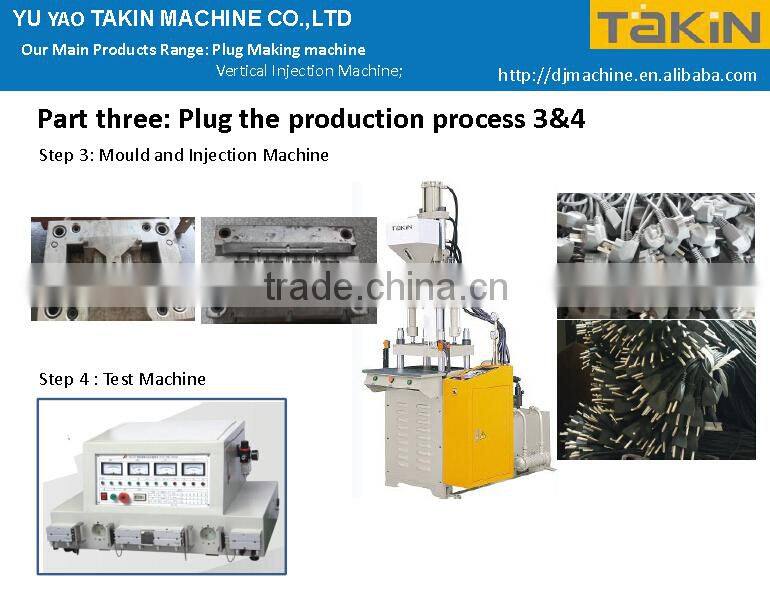 vertical injection machine to making plug socket from Takin factory