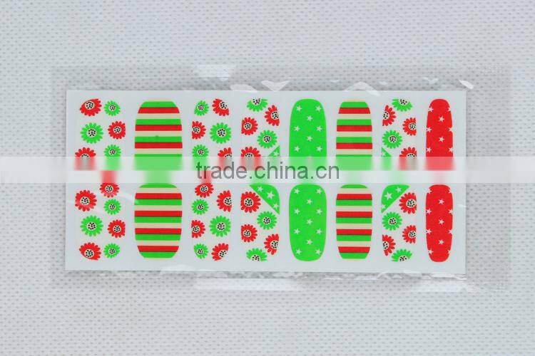 Design 10 Time christmas nail art/nail wrap