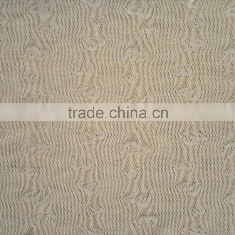 Factory new design 84/16 nylon spandex special patern jacquard mesh fabric, female dress jacquard mesh fabrice