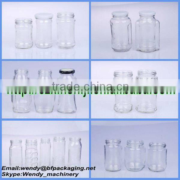 Clear glass wholesale canning jars with lid for storage