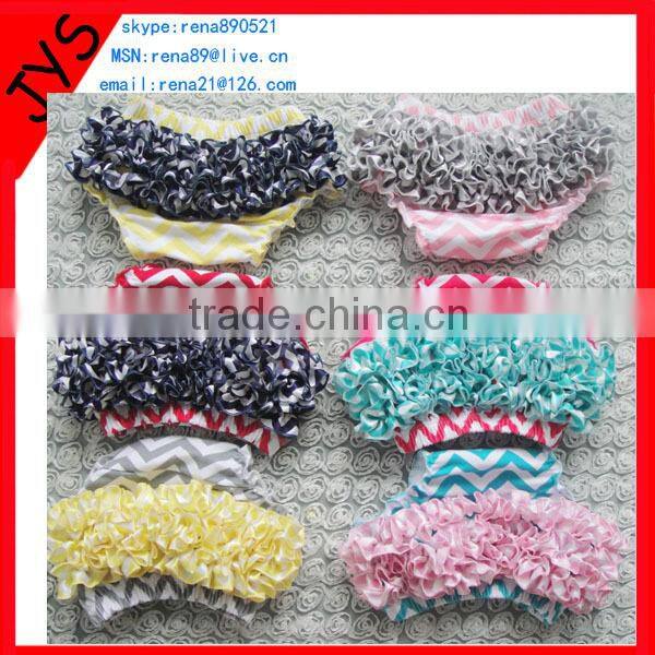 Light pink cotton lace baby bloomers with ruffle