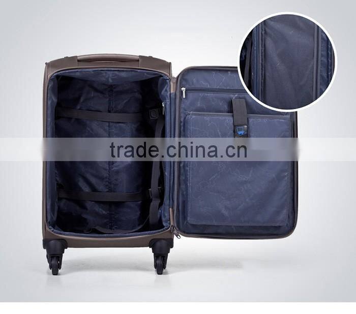 Old fashion big suitcase high end business travel suitcase with trolley