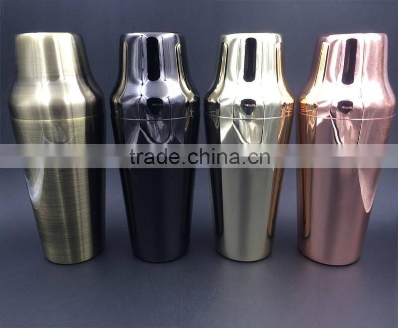 900ml gold plated cocktail shaker stainless steel bar tools