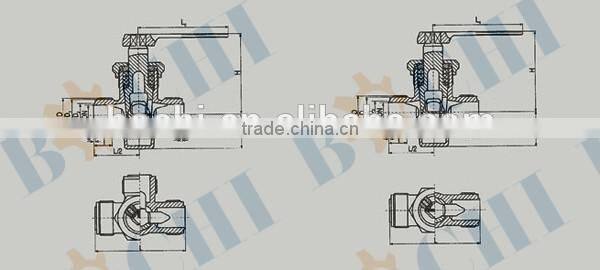 Marine Bronze Male Thread Packed Cock