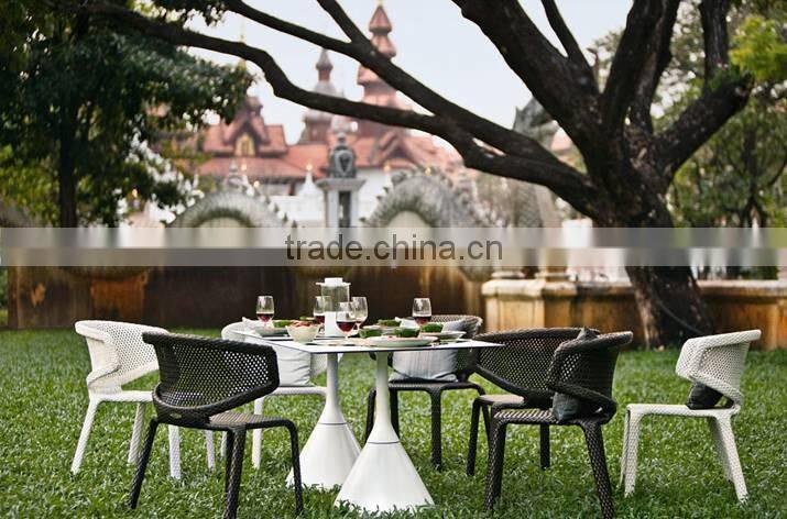 2015 Synthetic Rattan Dining Set Furniture- Poly Rattan Dining Room Furniture - Wicker Furniture Dining Table and Chair