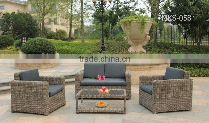 Poly rattan sofa set outdoor furniture