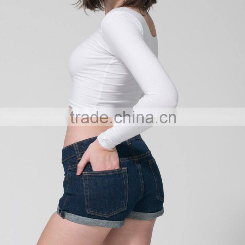 2015 summer hot style bleach high waisted jean cuff shorts(JXC00207)