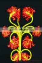 LED brilliant 3D decor motif light for piblic decoration