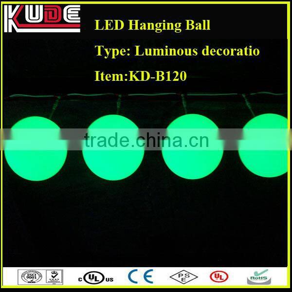 DMX remote control illuminated led decoration led hanging ball for party/wedding