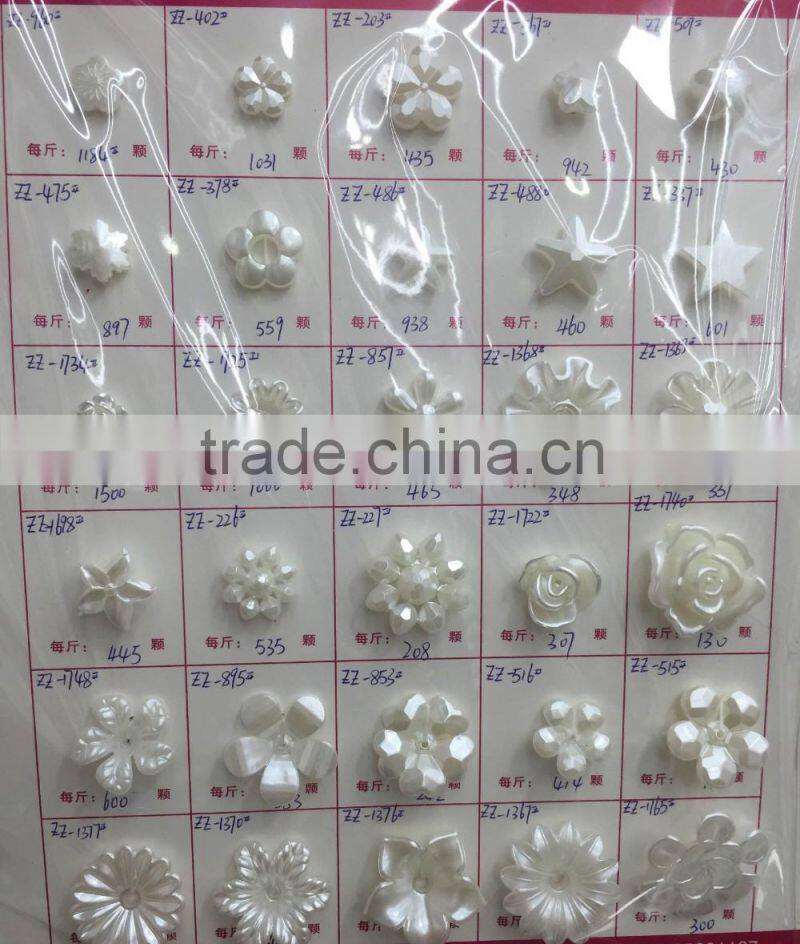 fancy ivory color small size drop star bear flower shape hair band accessories pearl