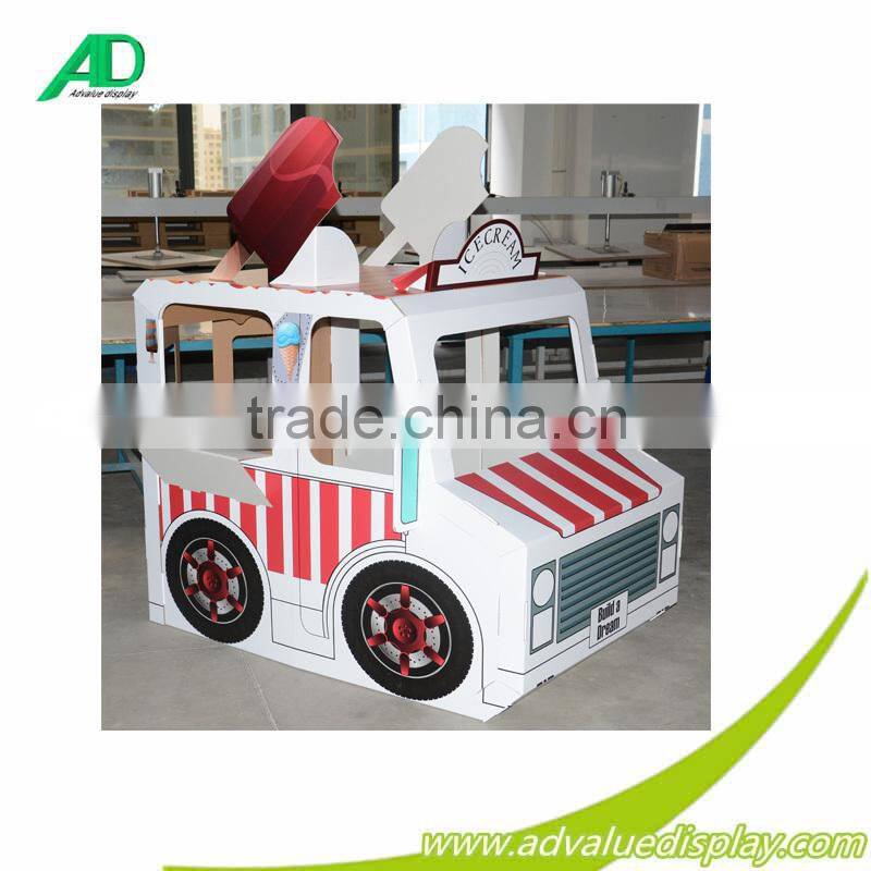 Alibaba online store buy a cardboard box car for kids,corrugated paper material