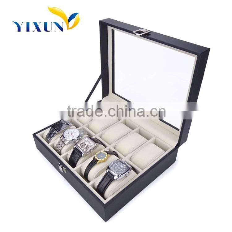 Luxury Padded Paper Watch Box Custom Logo Watch packaging Box With Insert