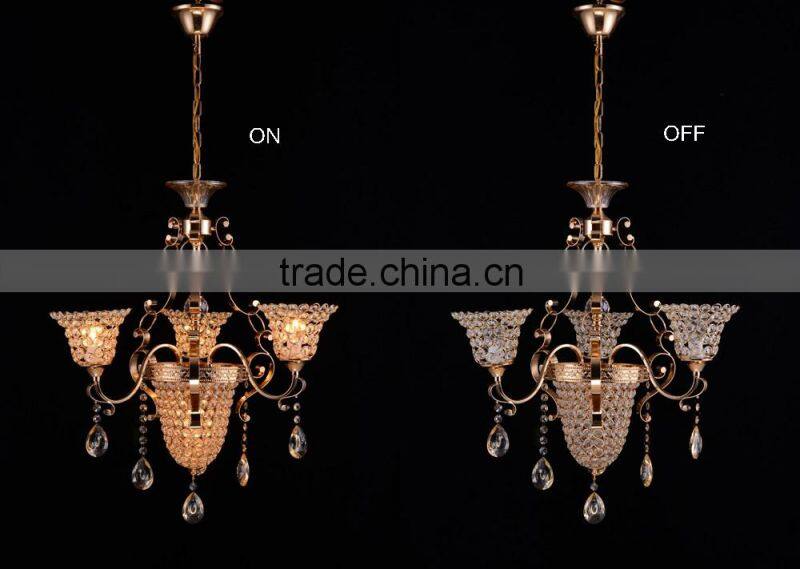 Top Sale High Quality Energy Saving 9 Lights Crystal Chandelier with Longan Drops