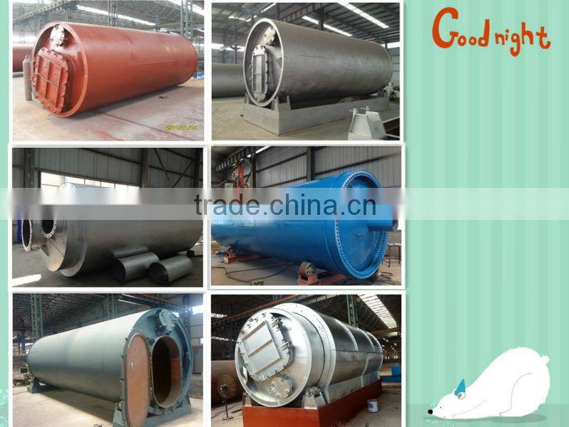waste oil/tyre/plastic/rubber to more valueable oil /diesel distillation plant with CE ISO
