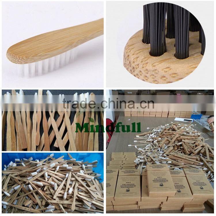 Soft Bristle Head Bamboo Handle Cheap Toothbrush China