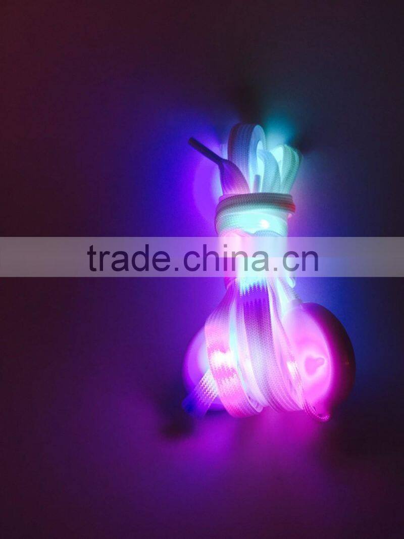 for shoe sole flashing Nylon light led shoelace