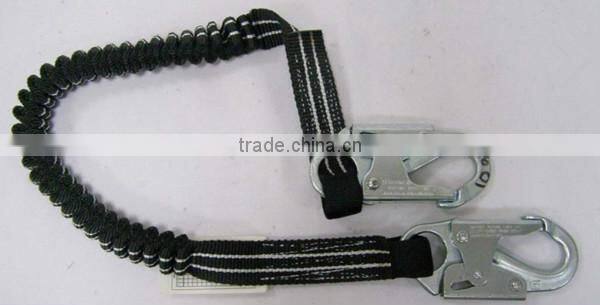 Elasticated Forked Safety Lanyard with ANSI Certificate