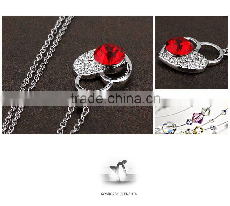 OUXI 2015 show love heart necklace