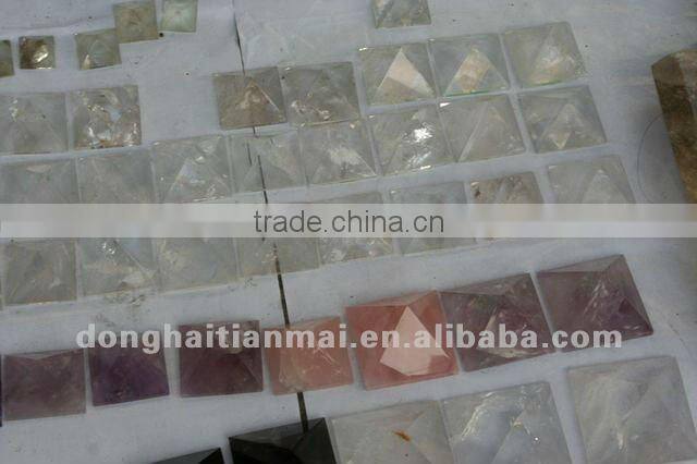 TOP Beautiful Natural crystal pyramid Rose Quartz Amethyst quartz crystal pyramid
