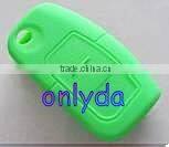 Fashion promotional gifts silicone key cover silicone skin cover for car key with green colour