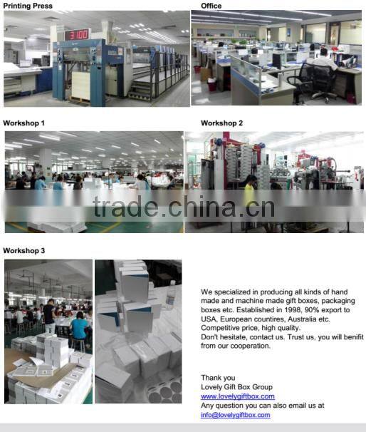 China factory recyclable paper apparel gift box with high quality