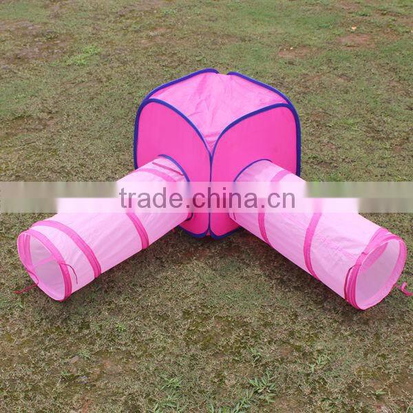 Two-piece pet tent,tunnel mixed pet tent