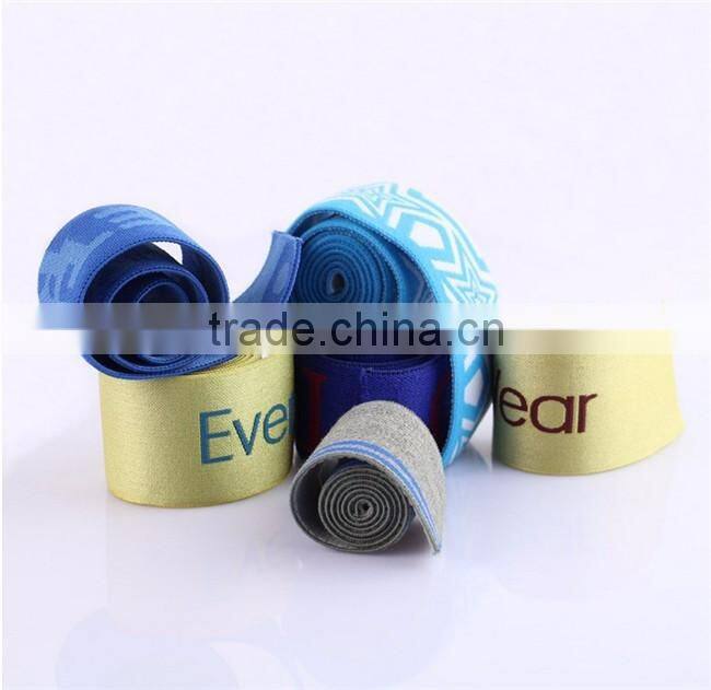 China Suppliers 3.5cm Customized Jacquard Elastic Tape for Mens Underwear