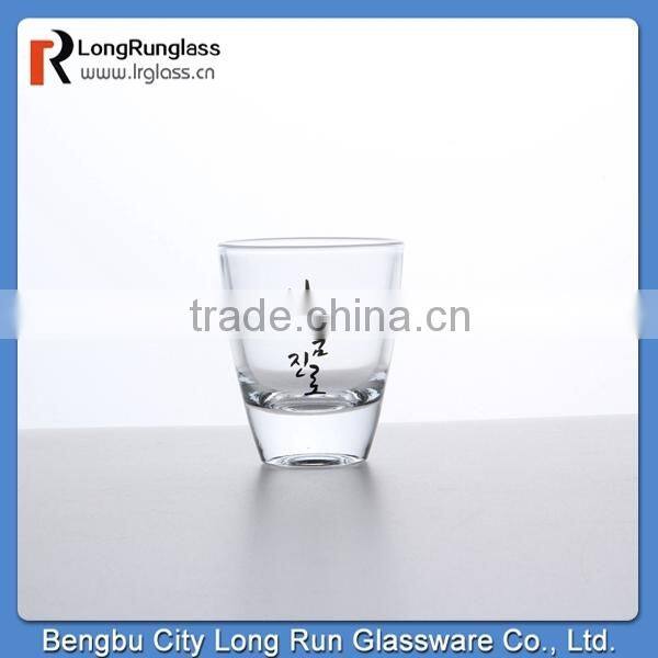 LongRun bengbu popular mini wine glass for whole sale with fancy decal