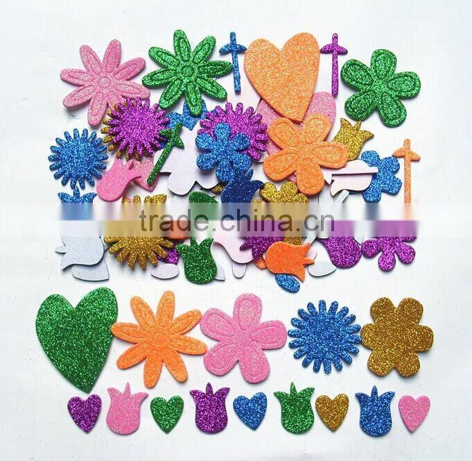 EVA foam stickers/glitter eva stickers/custom eva sticker