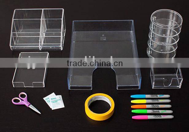 square transparent acrylic tea bag holder box