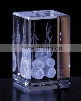 2016 Fashionable and cheap 3d crystal cube