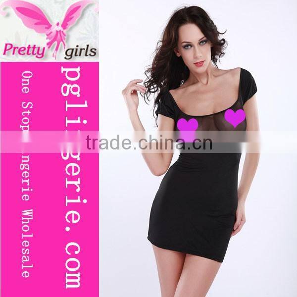 sexy transparent nighty babydoll lingerie dress for women