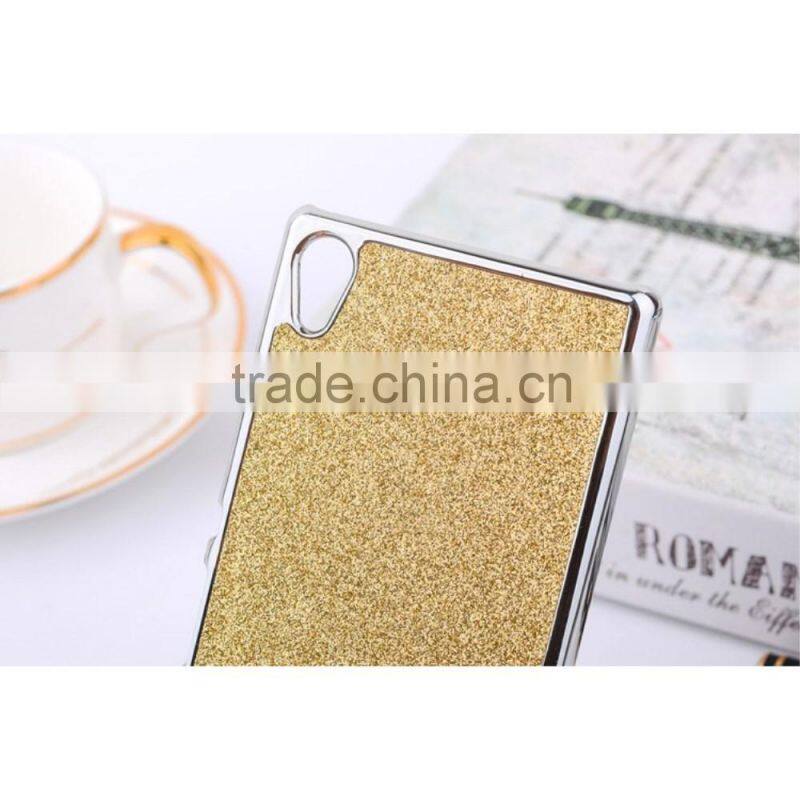 Glittery Powder Leather Plated PC Case for Sony Xperia Z4, PC Case for Sony Xperia Z4,Case for Xperia Z4