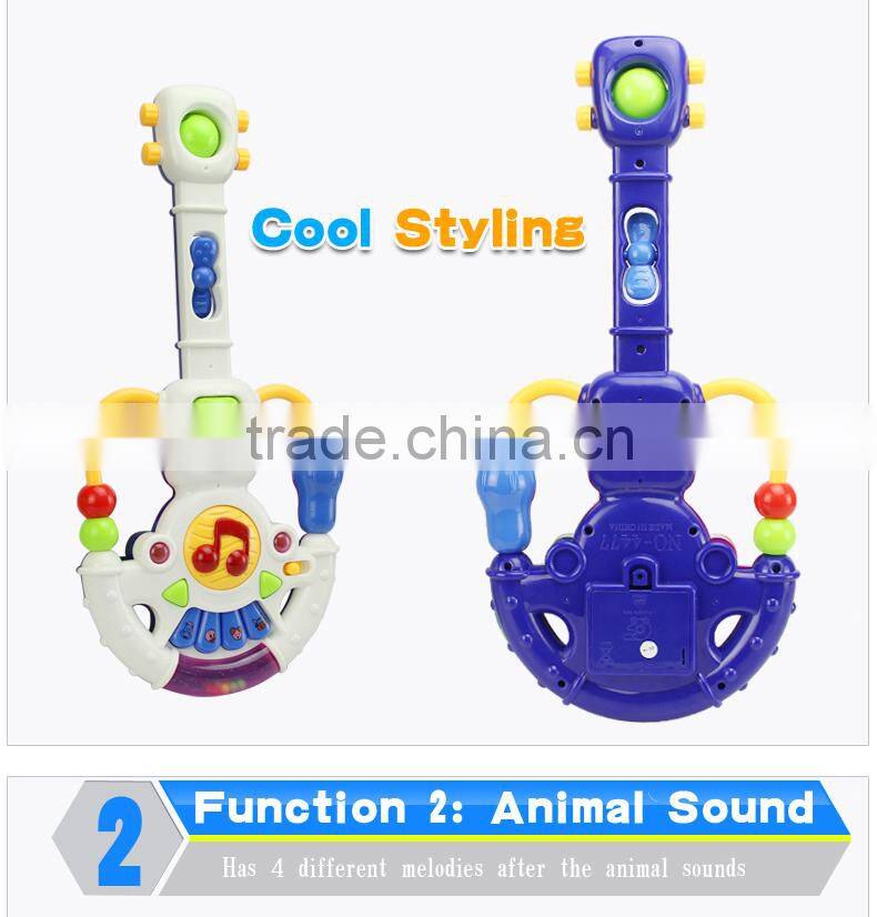 NO-4477 Musical instrument guitar toys,plastic guitar with light for kid toy