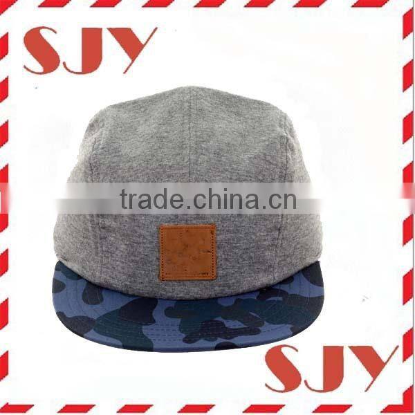 custom full print flat panel promotional 3 panel cap