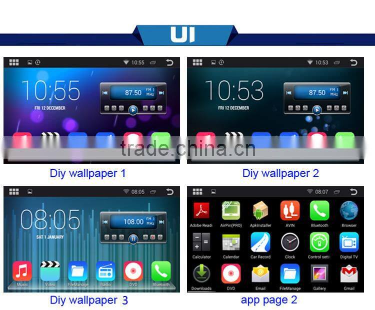 10.2 inch Android 4.4.4 Stereo for Corolla 2014 GPS 1024*600 1.6G CPU Radio headunit free map GPS navi browser navi