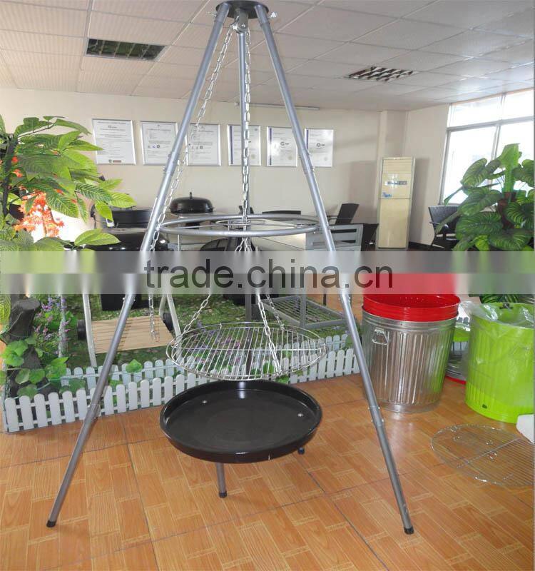 Perfect hanging flame swing charcoal grill
