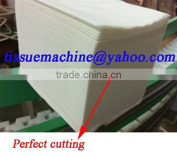 PLC Servo Motor Control High Speed Automatic Facial Tissue Log Saw Machine