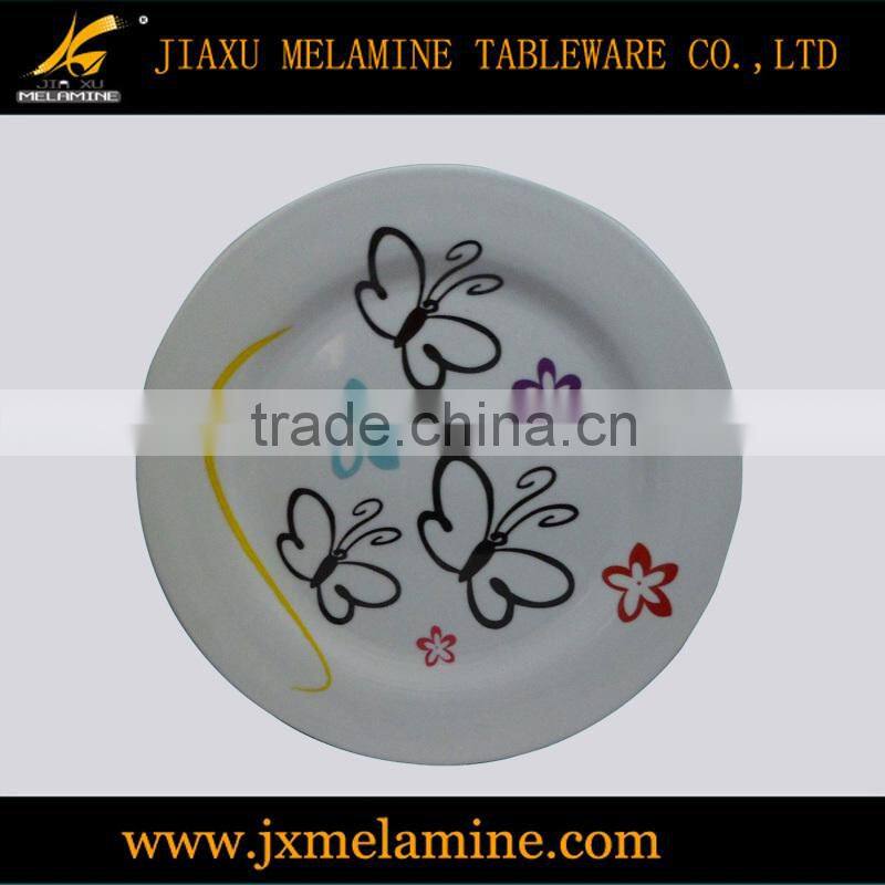 6"-14" flat melamine ware plate