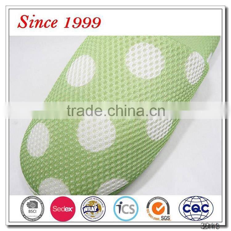 fresh green wave point customized logo indoor slippers