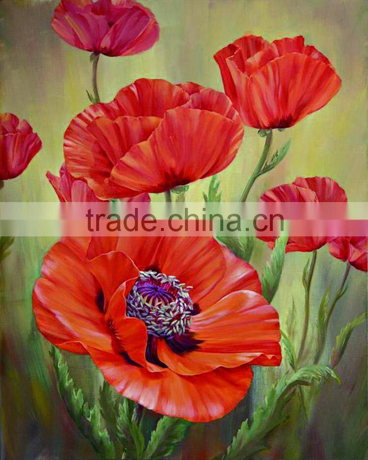 Wholesale price new design decorative flower diy abstract painting diamond embroidery
