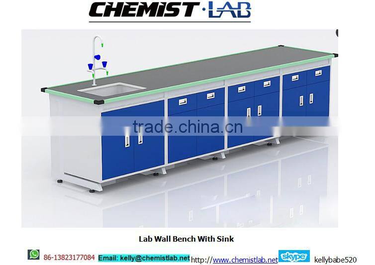 high quality all steel cheap lab side tables with drawers in industrial plant