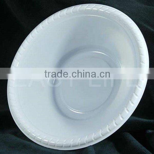7''(18cm) white round plastic disposable bowl