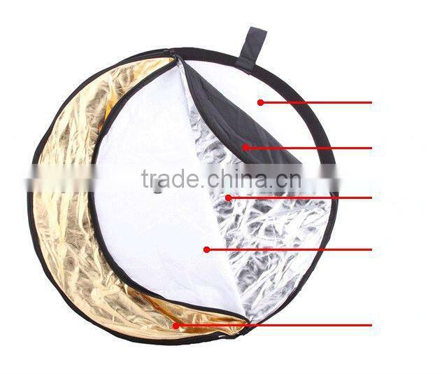 High quality 60cm 5 in 1 photo studio foldable reflector camera reflector 23inch