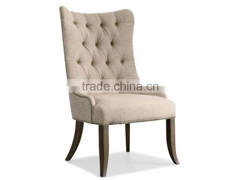 American style fabric chair button tufted for restaurant dining room