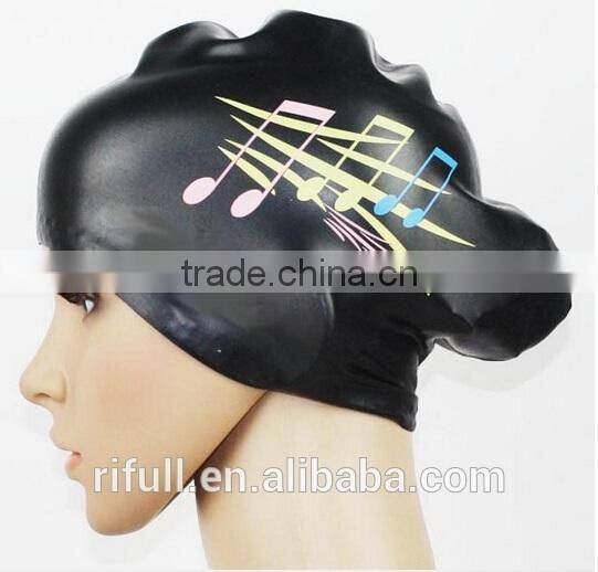 China factory wholesale silicone swim caps for long hair