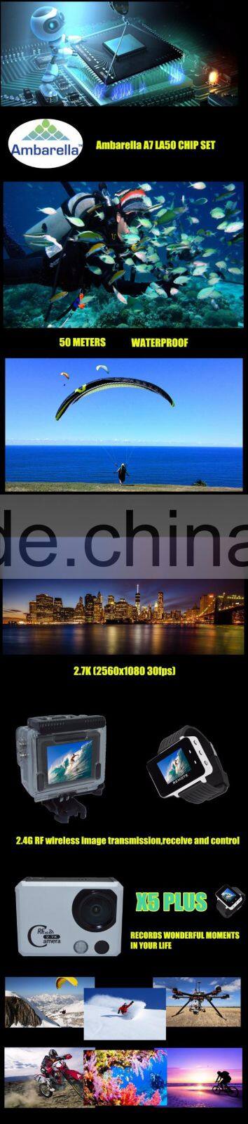 Ambarella A7 Plus Remote Control Underwater WIFI 4K Sport Action Camera