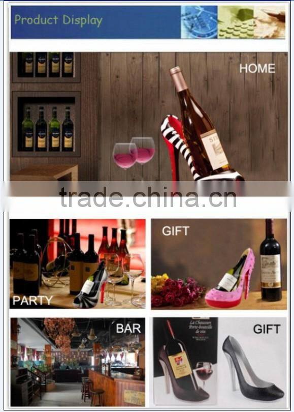 Bottle Rack Orange Heel Resin Craft Wholesale Shoe Champagne Carrier